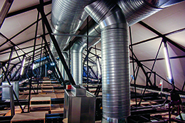 Roos Ventilation SA, rénovation du système de ventilation de la Salle del Castillo à Vevey